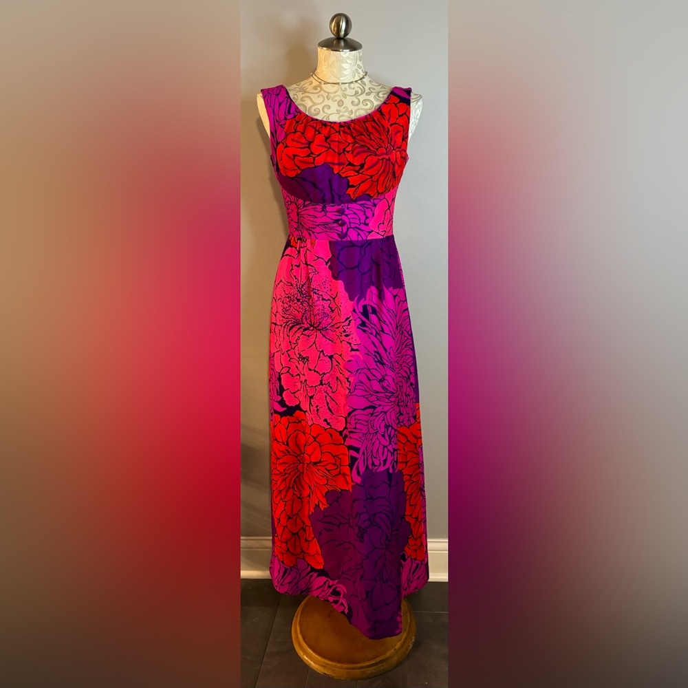 CASUAL CEIRE Vintage 60s Casual Hawaiian Dress Size 12.  #H